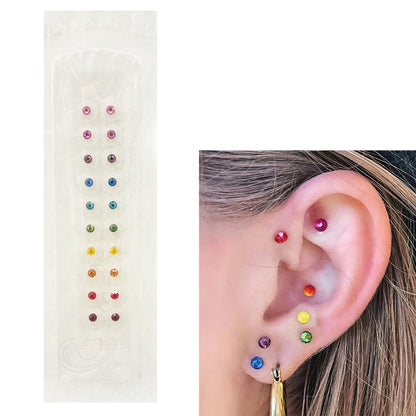 AURIC STUDS PREMIUM - PEARL & CRYSTAL